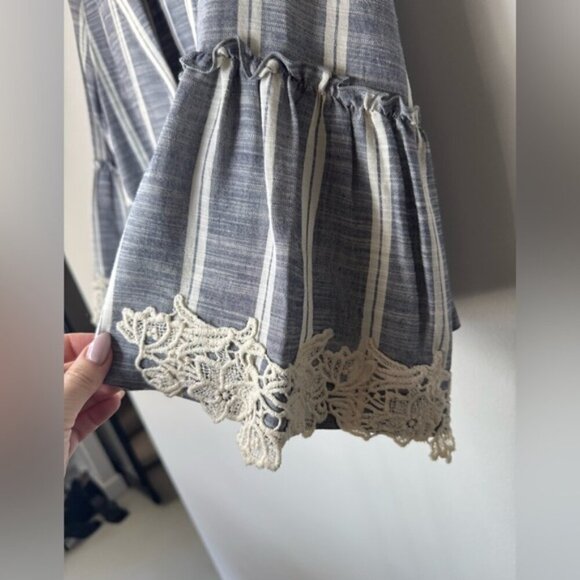 ZARA Basic Striped Bell Sleeve Jacket – Size M - Picture 5 of 15